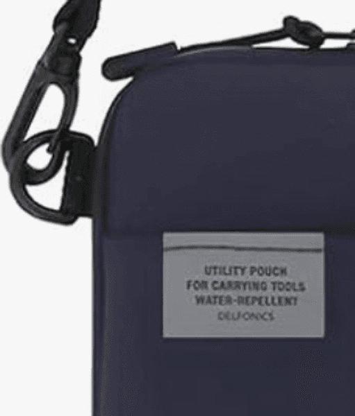 Delfonics Water-Repellent Smartphone bag with shoulder strap, Blue
