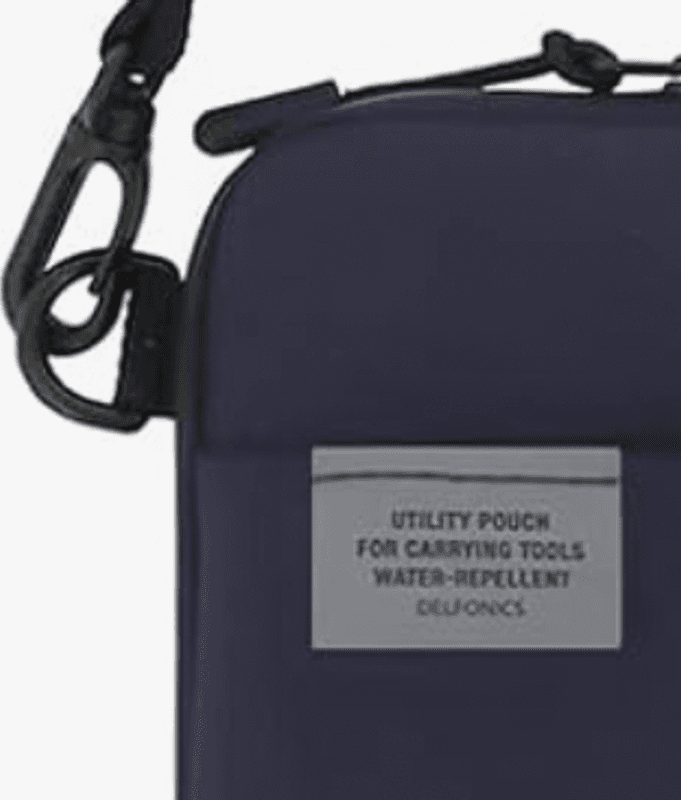 Delfonics Water-Repellent Smartphone bag with shoulder strap, Blue