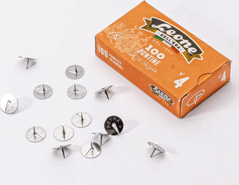 Foglietto Tegnestifter/ Thumbtacks Box of 100, Grå