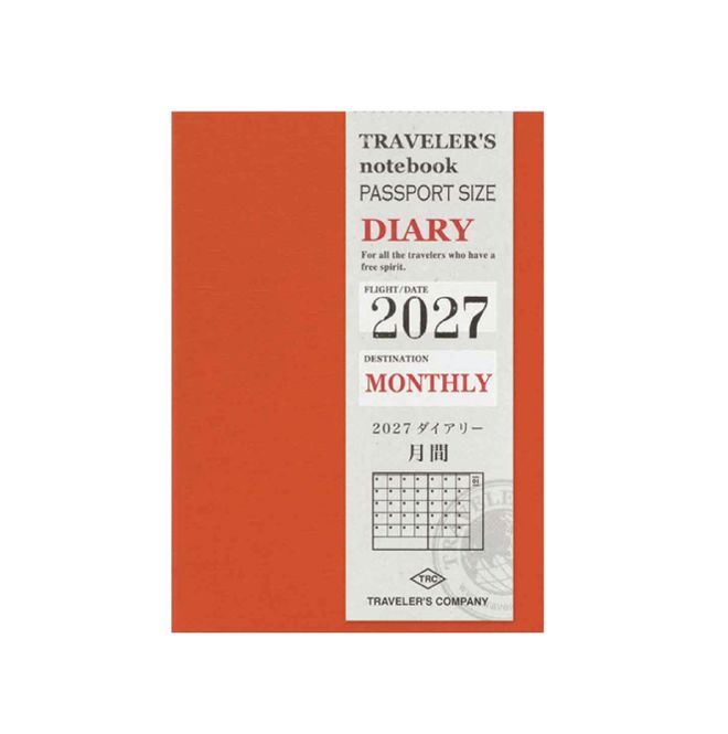 Hovedbilde Travelers Notebook Diary 2027 MONTHLY, Passport ...